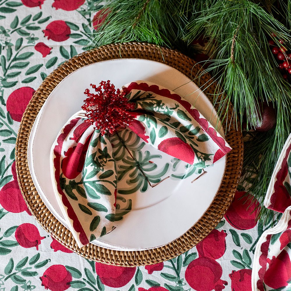 Pomegranate Vine Napkin | Set of 4 - Image 4