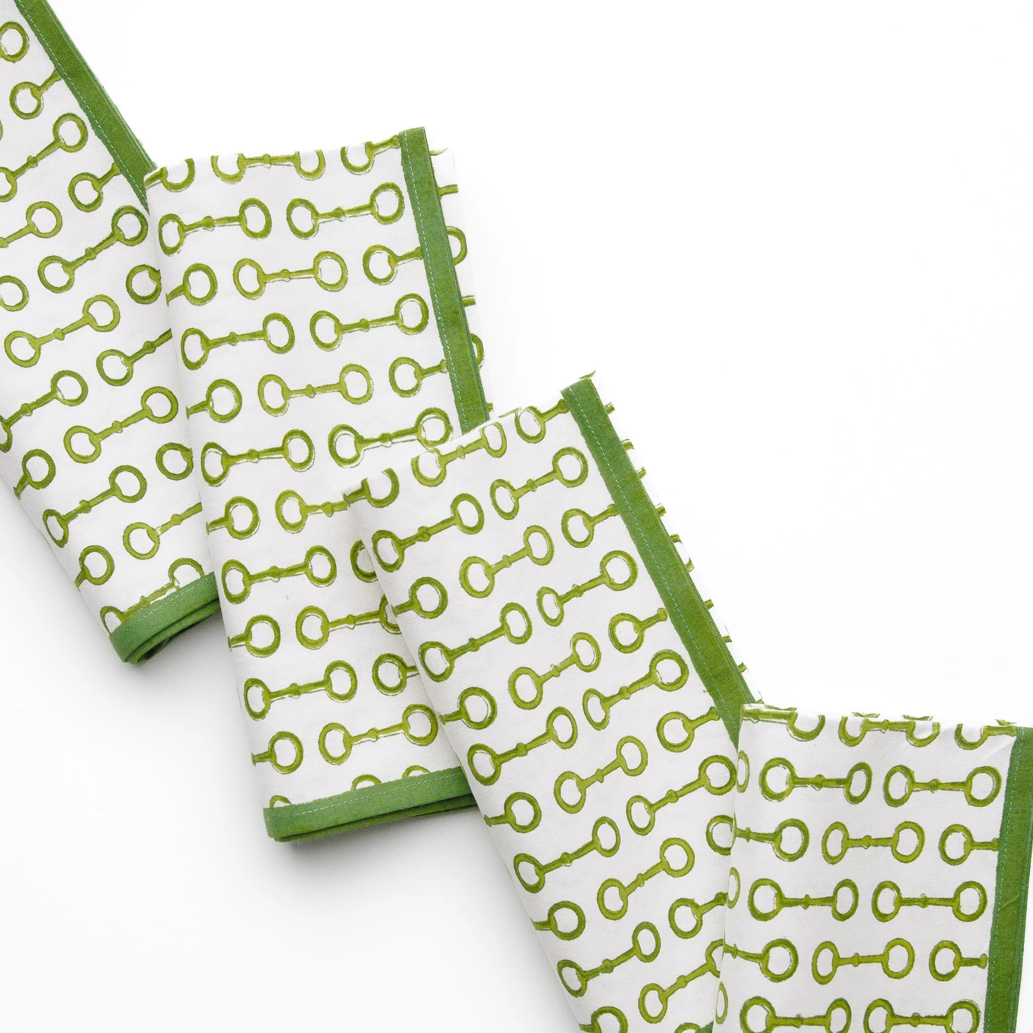 Pony Club Green Napkin | Set of 4 - Image 4