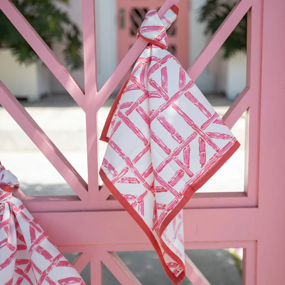 Rose Bamboo Napkin | Set of 4 - Image 3