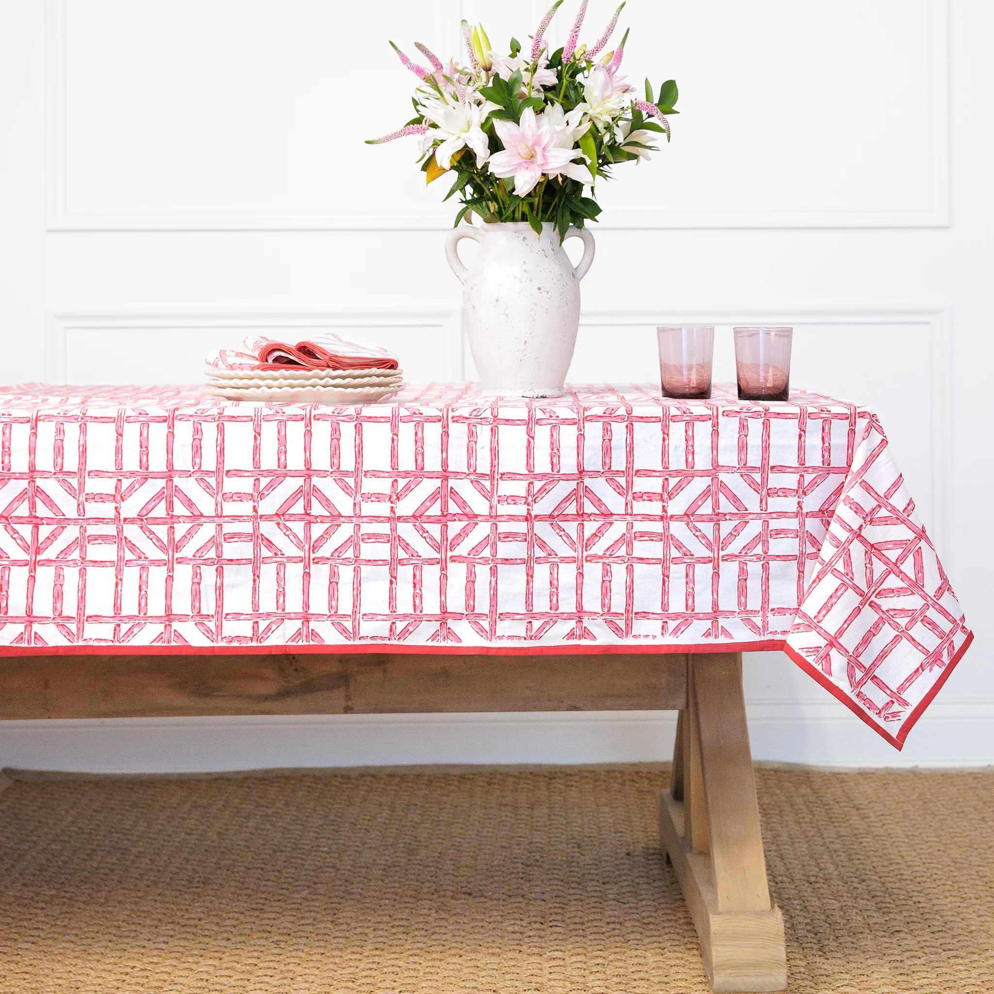 Rose Bamboo Tablecloth - Image 5