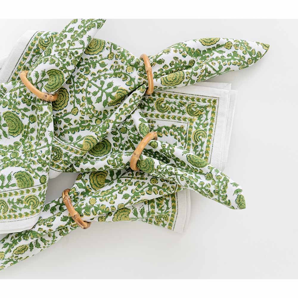 Round Bamboo Napkin Ring | Set 4 - Image 4