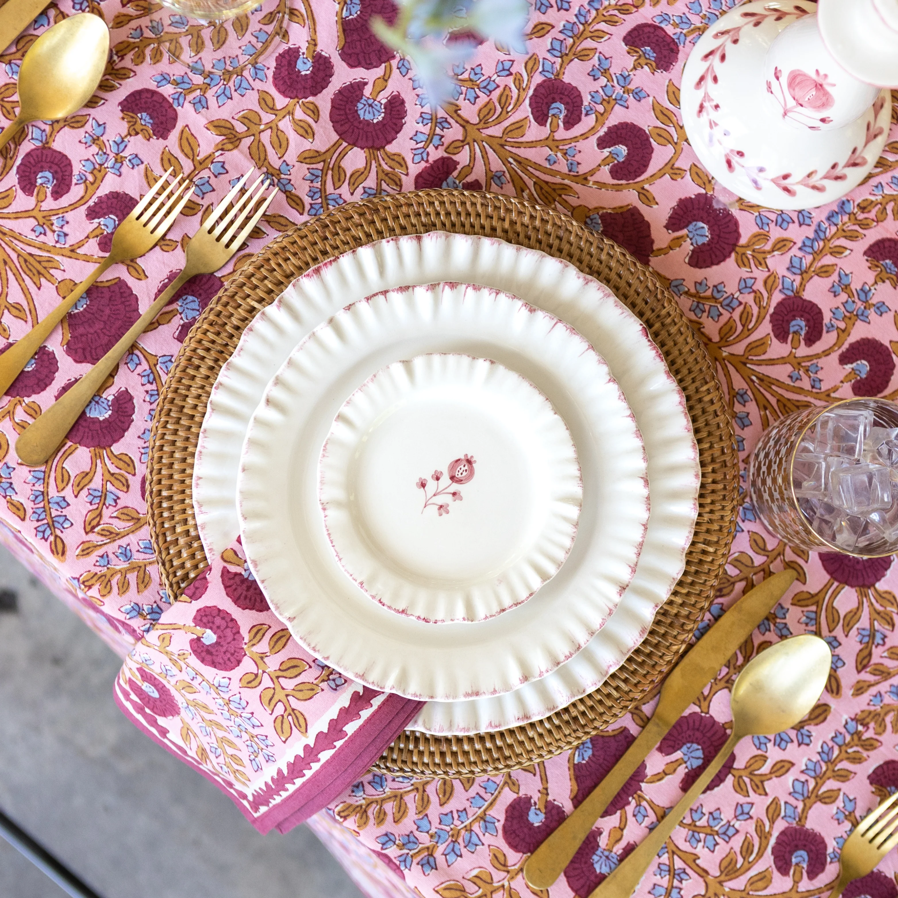 Ruffled Rose Dinner Plate | Set of 2 - Image 5