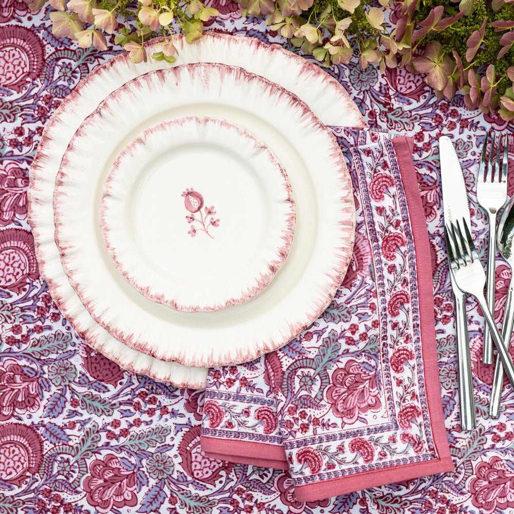 Ruffled Rose Salad Plate | Set of 2 - Image 2