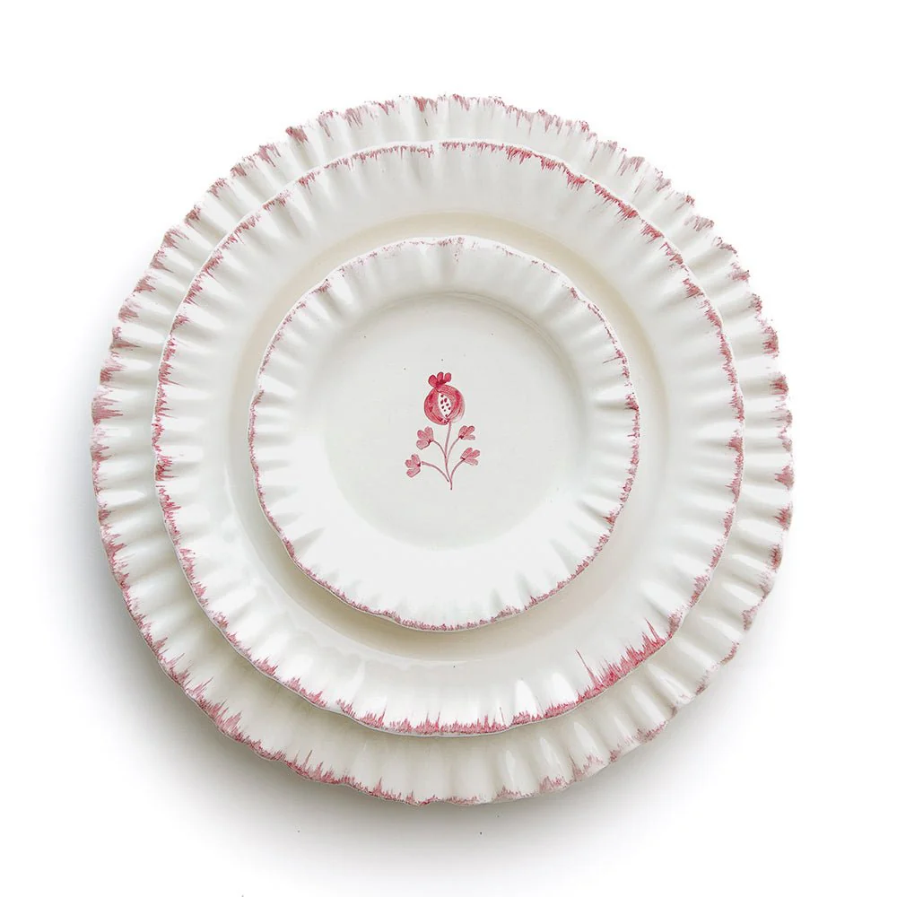 Ruffled Rose Salad Plate | Set of 2 - Image 3