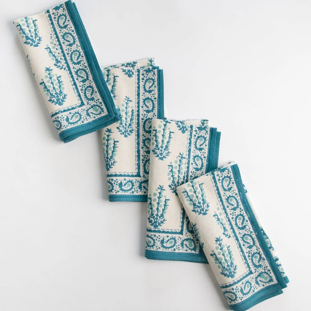 Sagar Aqua Napkin | Set of 4 - Image 4