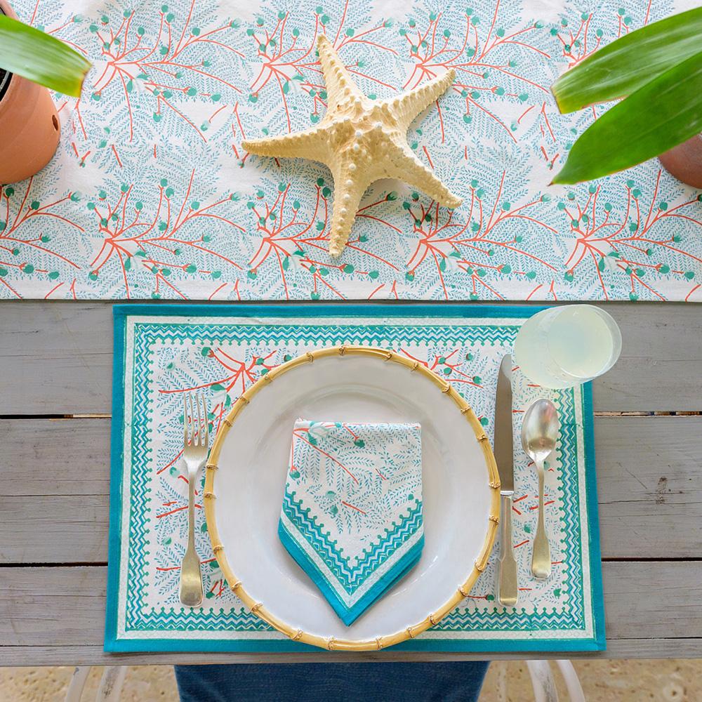 Sea Fan Napkin | Set of 4 - Image 5