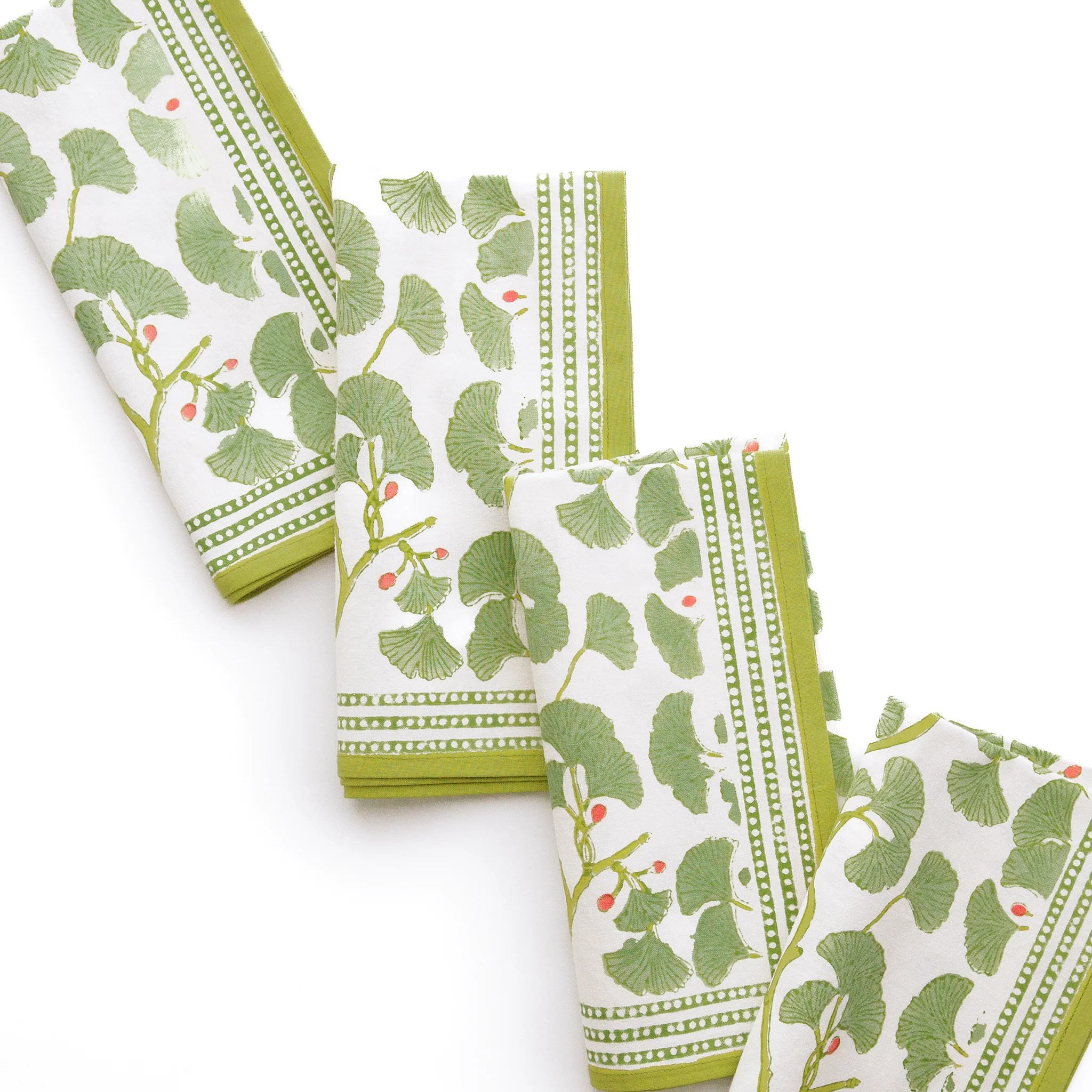 Spring Ginkgo Napkin | Set of 4 - Image 3