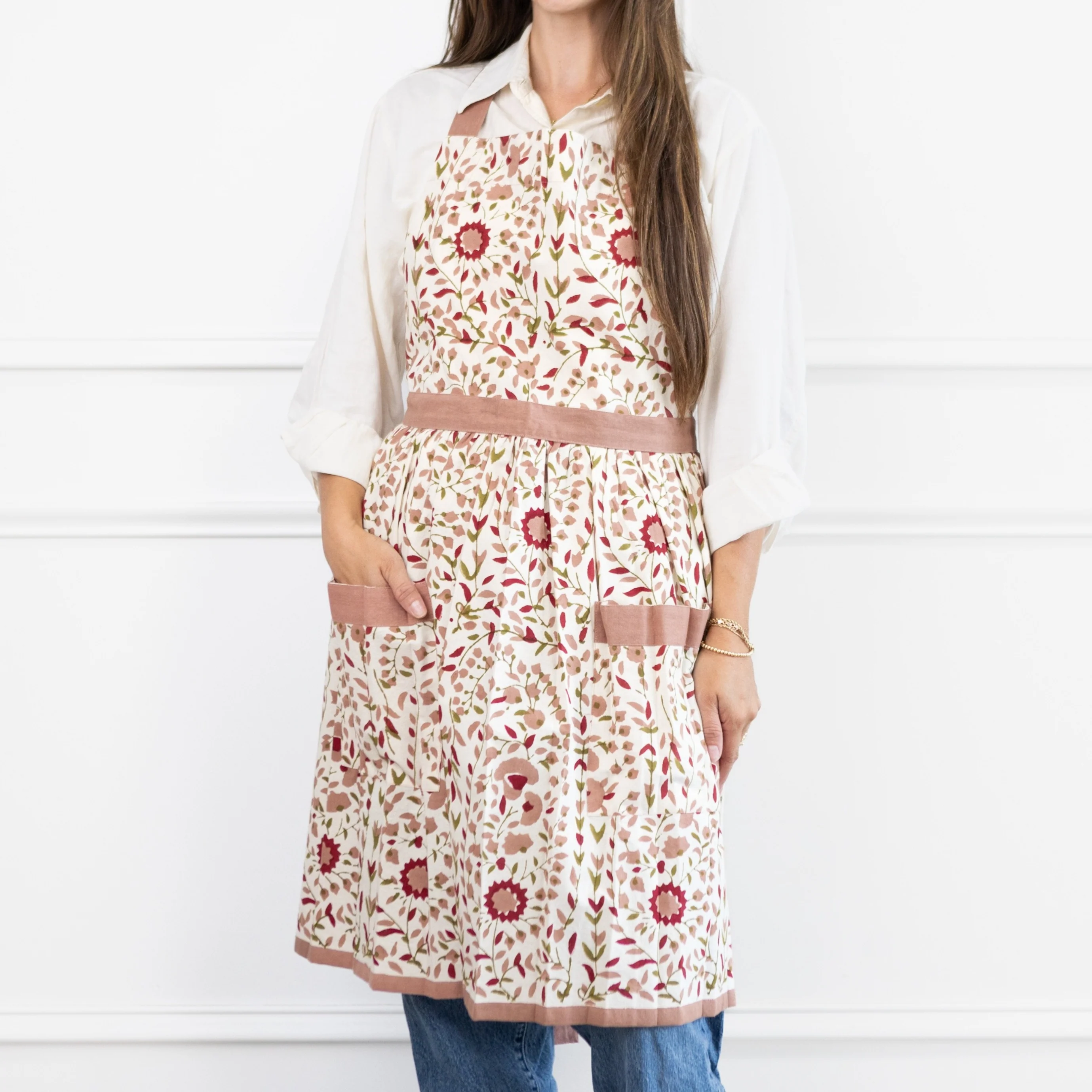 Starflower Fern & Blush Apron