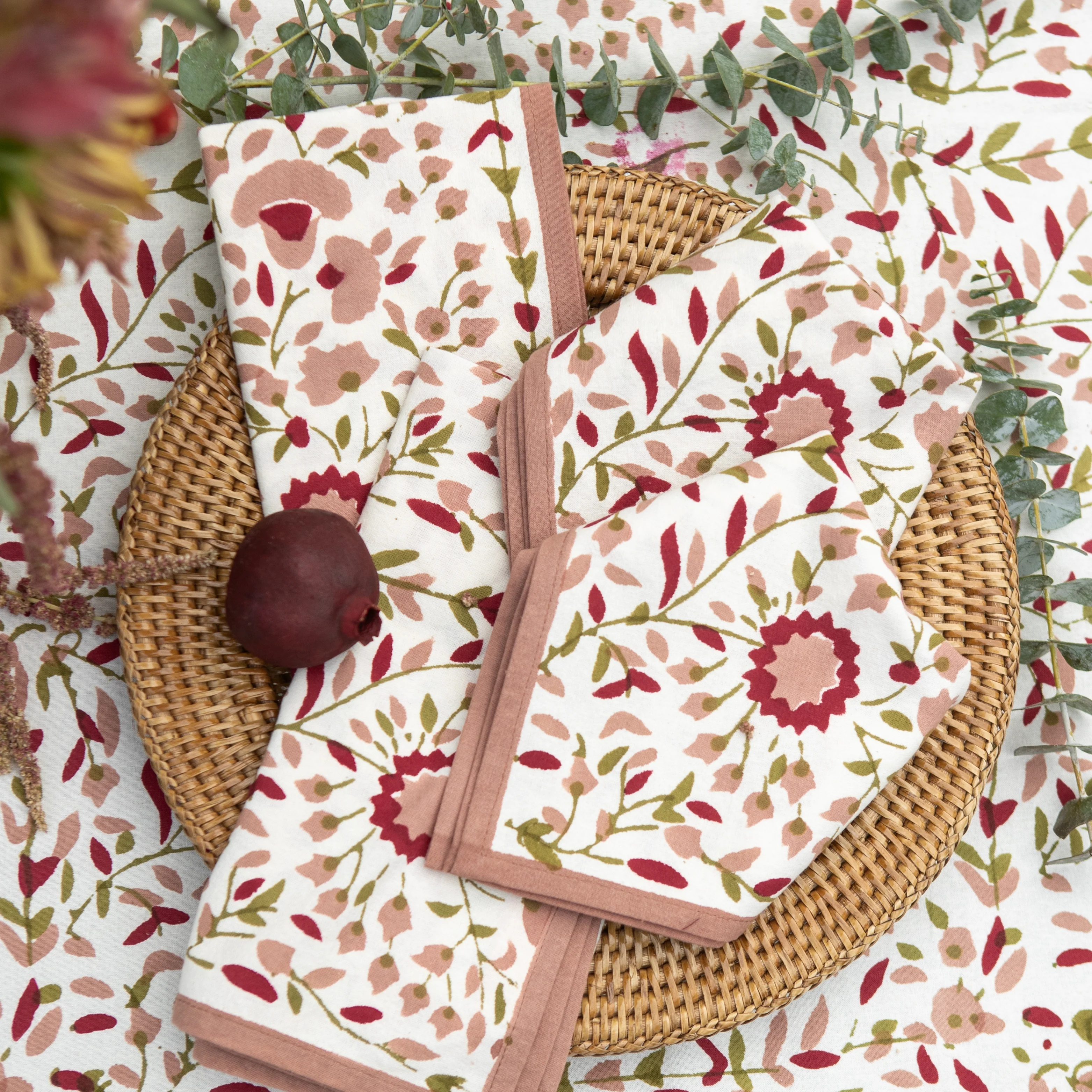 Starflower Fern & Blush Napkin | Set of 4 - Image 2