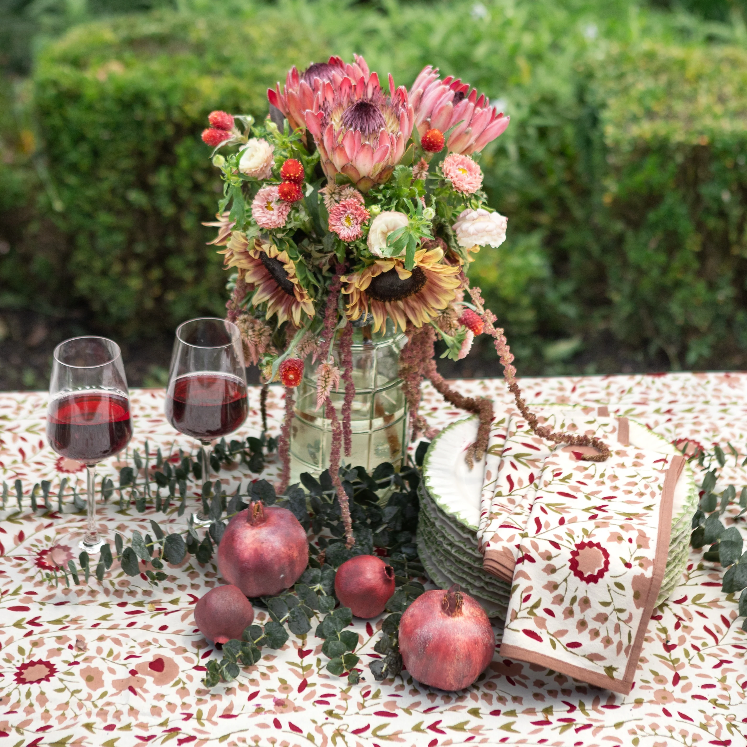 Starflower Fern & Blush Napkin | Set of 4 - Image 5