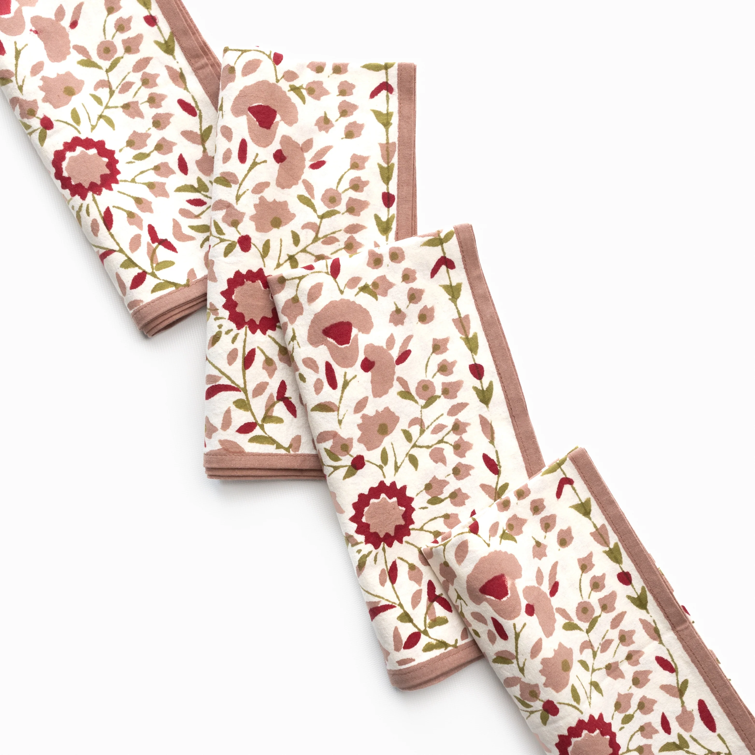 Starflower Fern & Blush Napkin | Set of 4 - Image 6