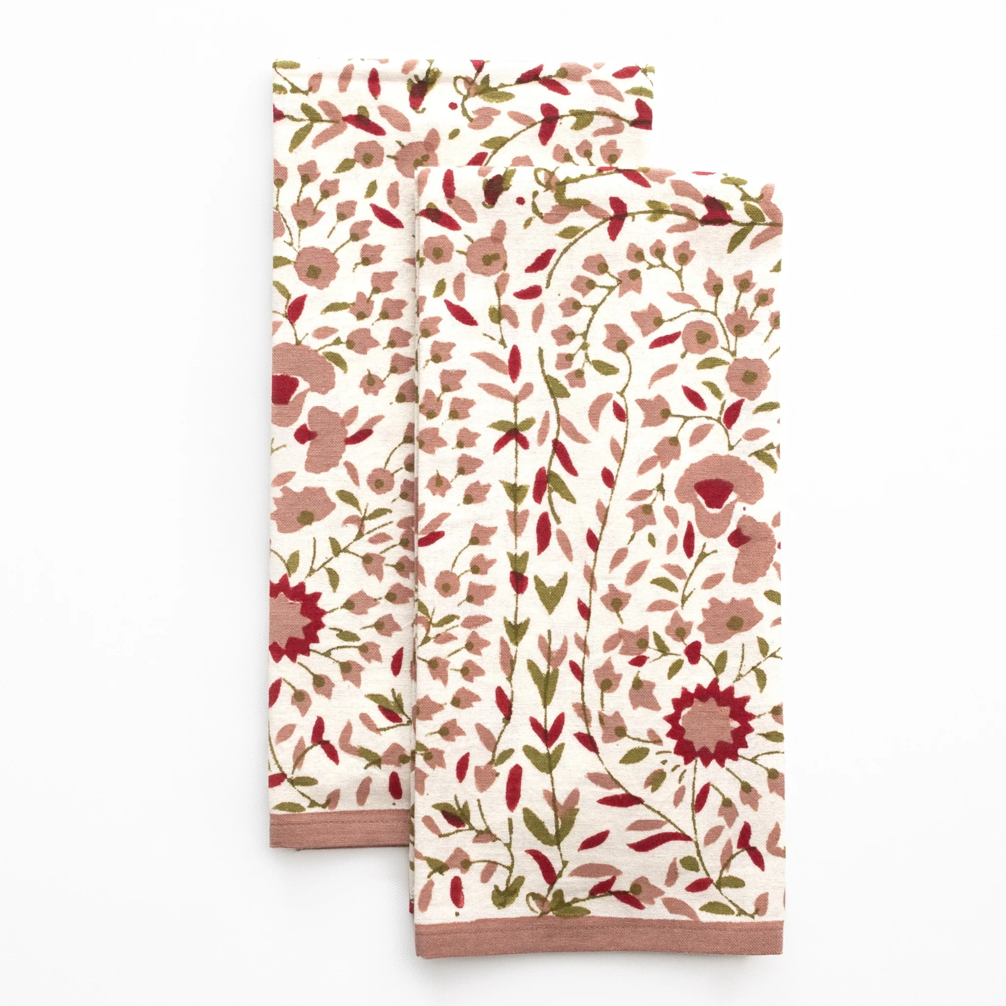Starflower Fern & Blush Tea Towels