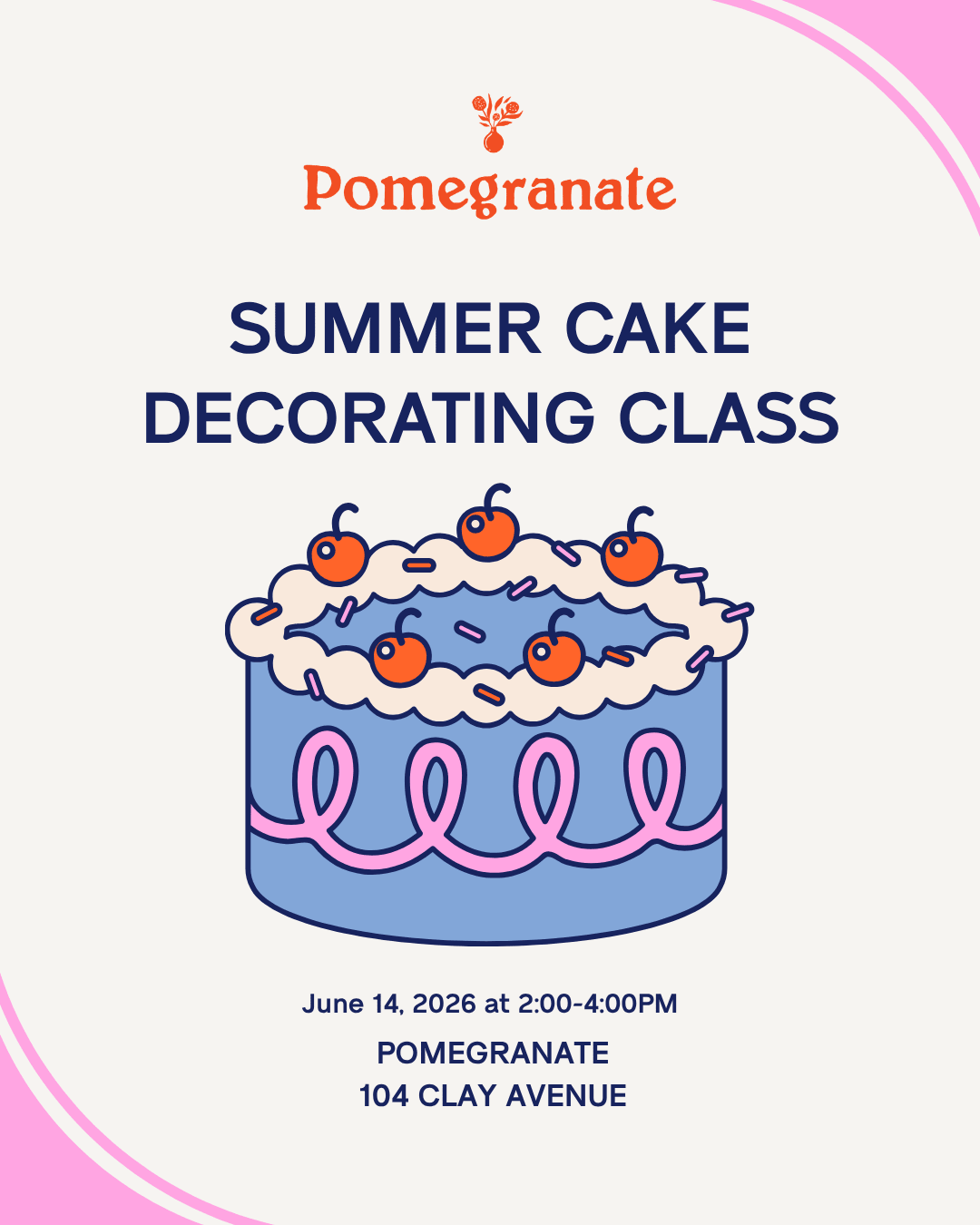 Summer Cake Decorating Class with Kristen's Kreations