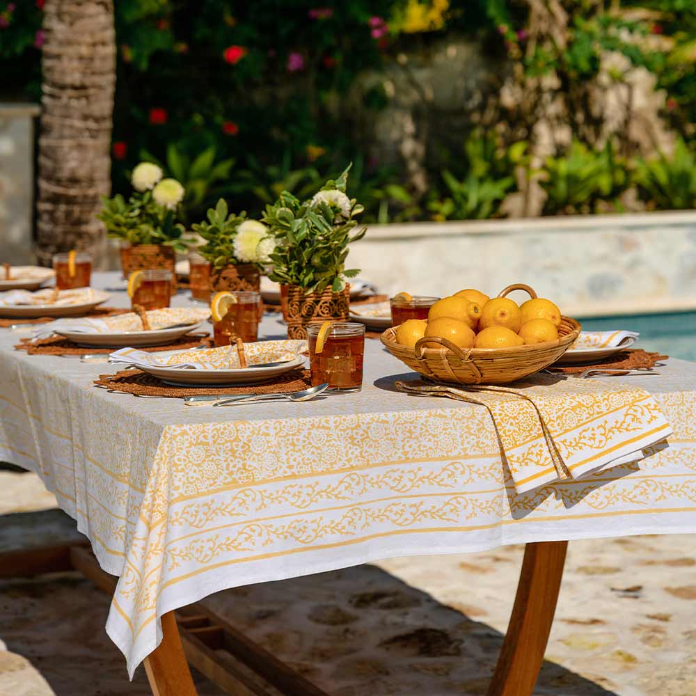 Tapestry Marigold Tablecloth - Image 3