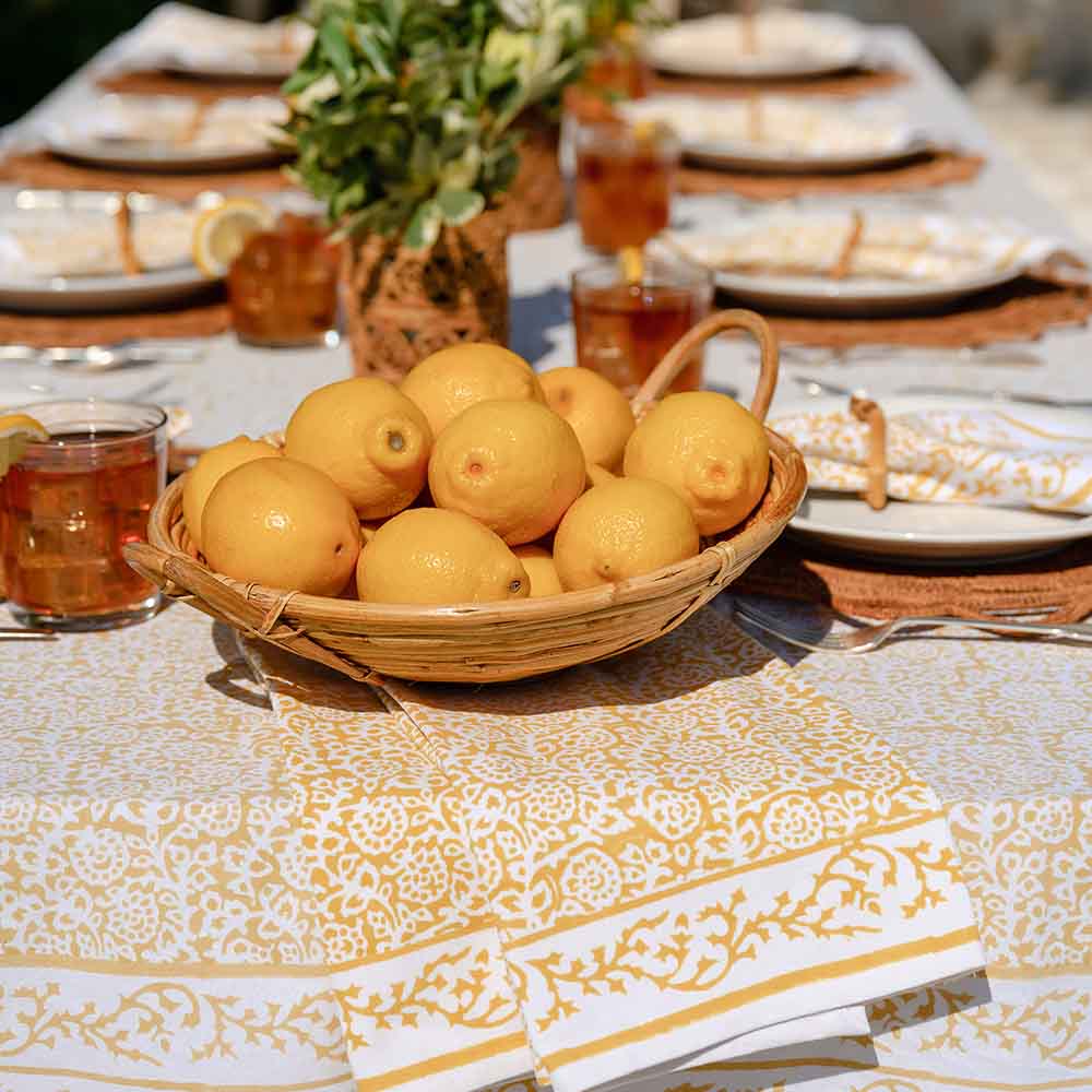 Tapestry Marigold Tablecloth - Image 6