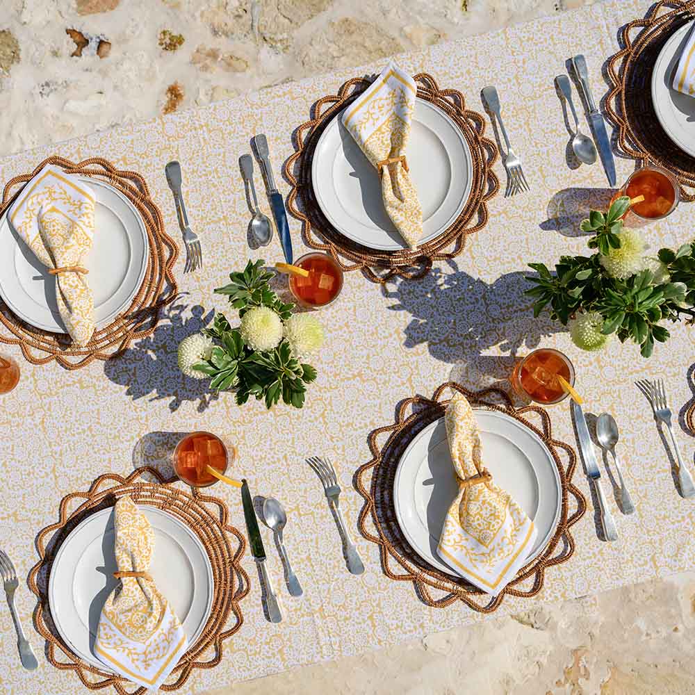 Tapestry Marigold Tablecloth - Image 7