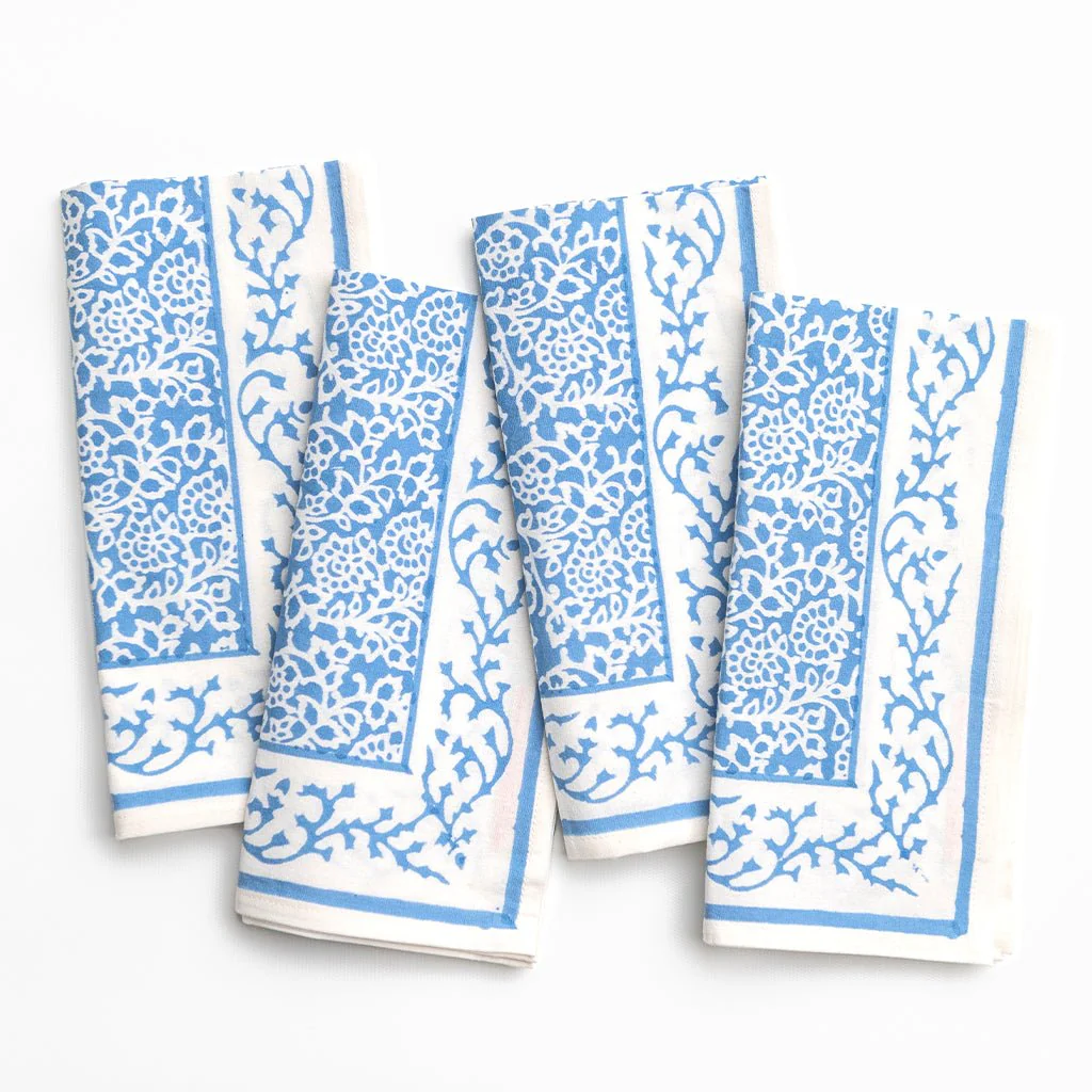Tapestry Sky Blue Napkin | Set of 4 - Image 5