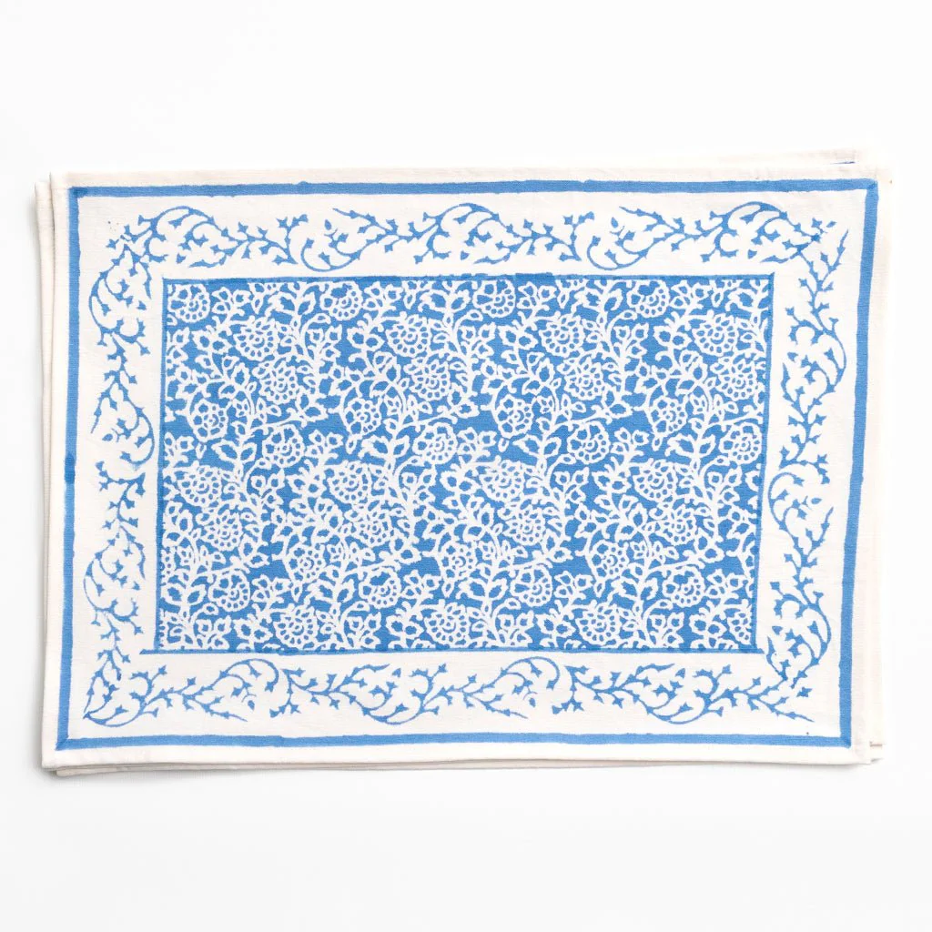 Tapestry Sky Blue Placemat | Set of 4 - Image 2