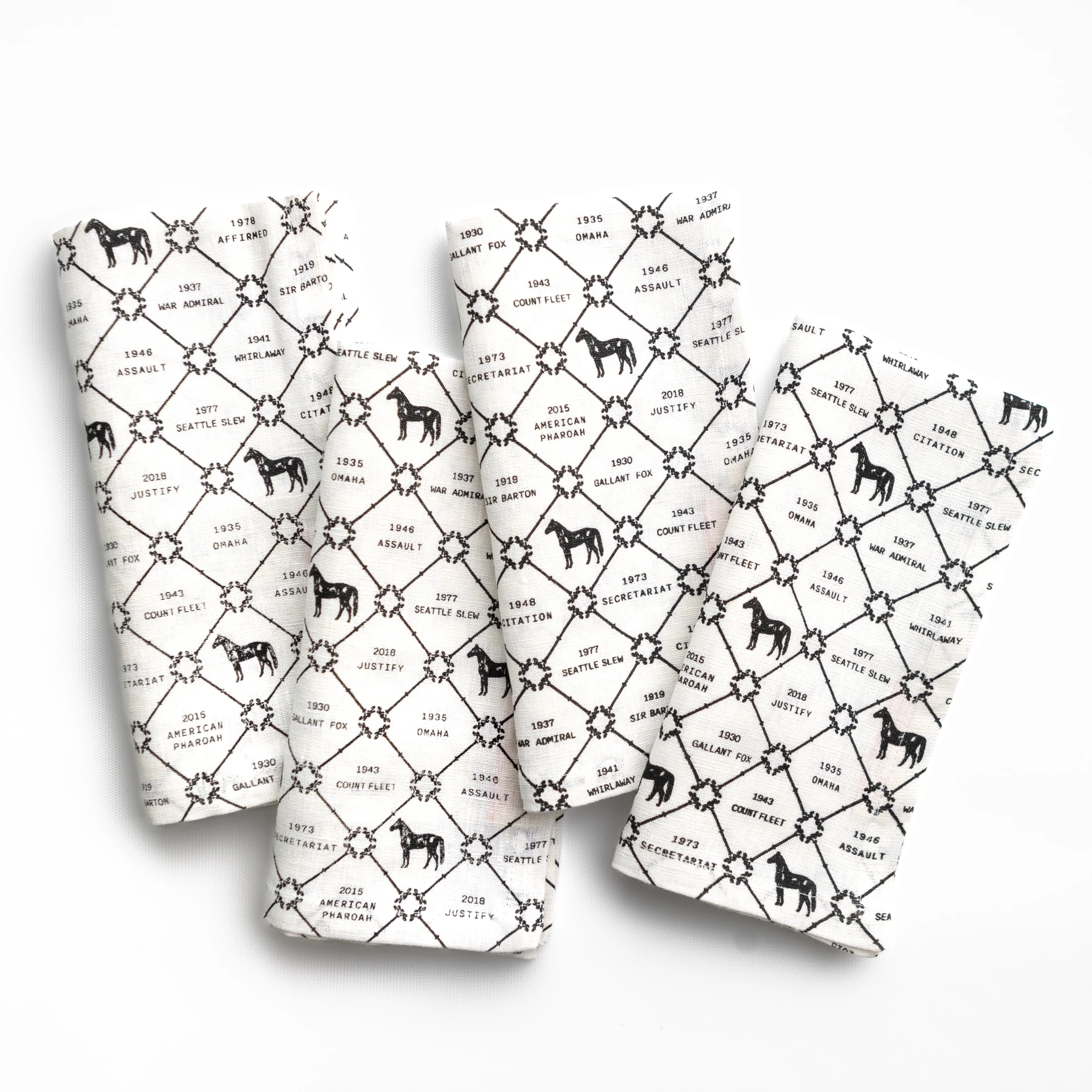 Triple Crown Champions Linen Napkin | Set of 4 - Image 5