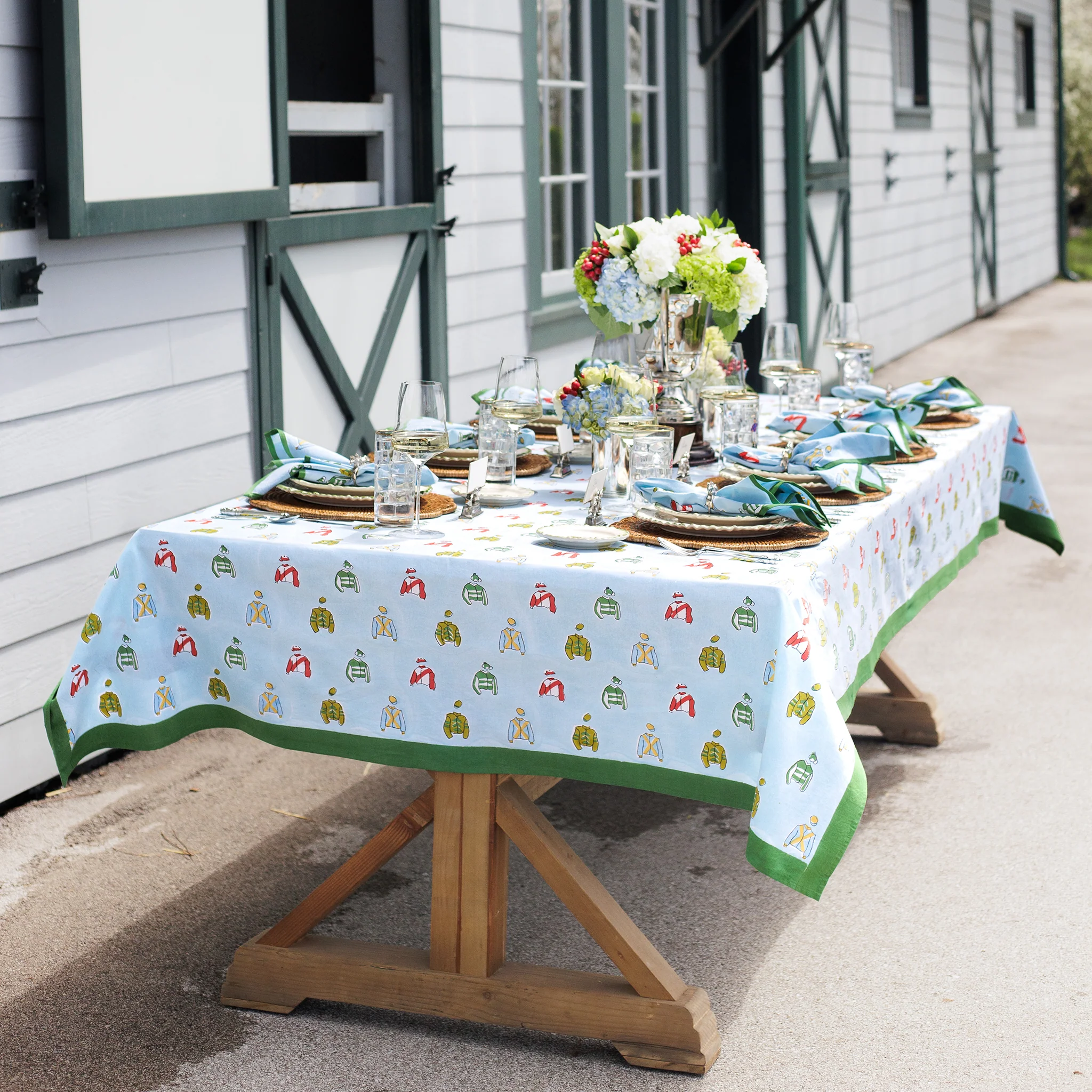 Vintage Jockey Tablecloth
