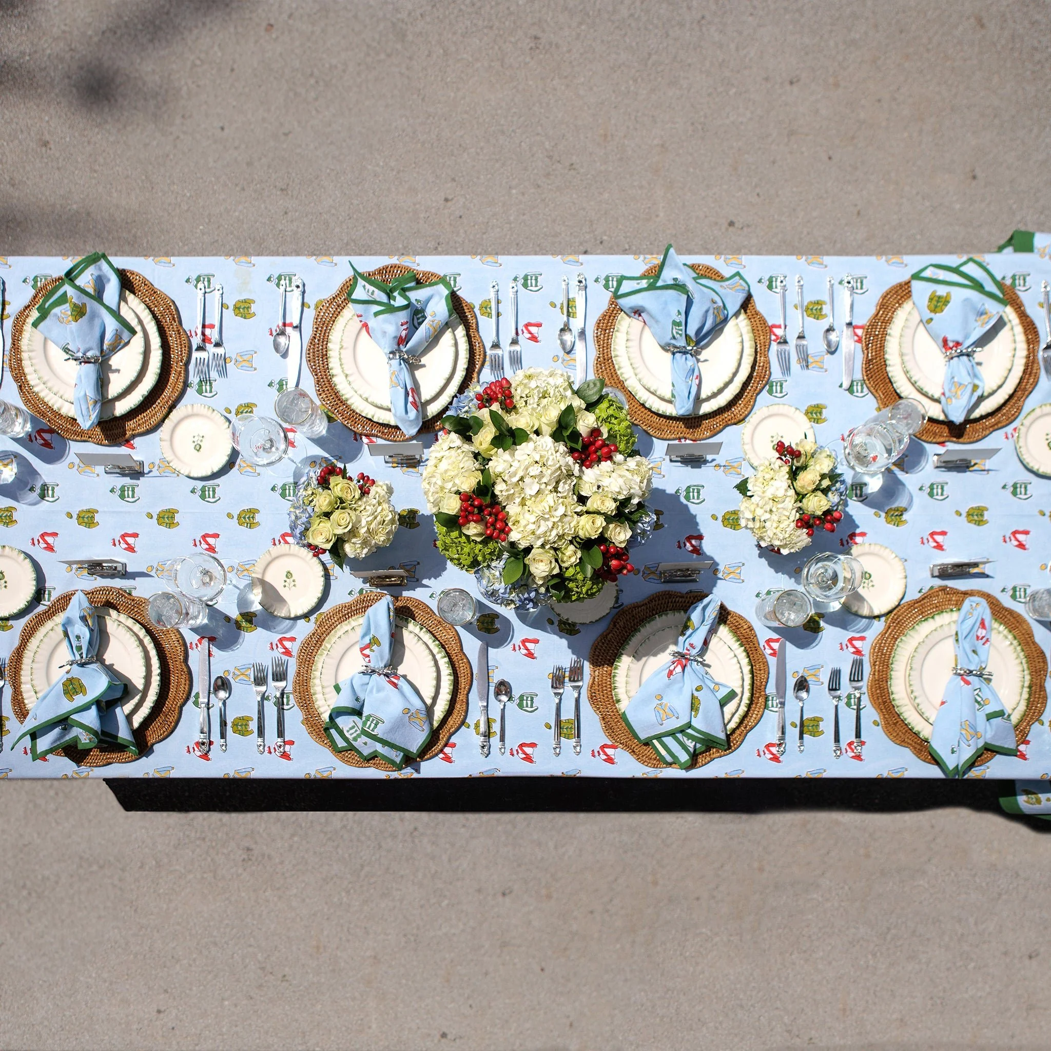 Vintage Jockey Tablecloth - Image 4
